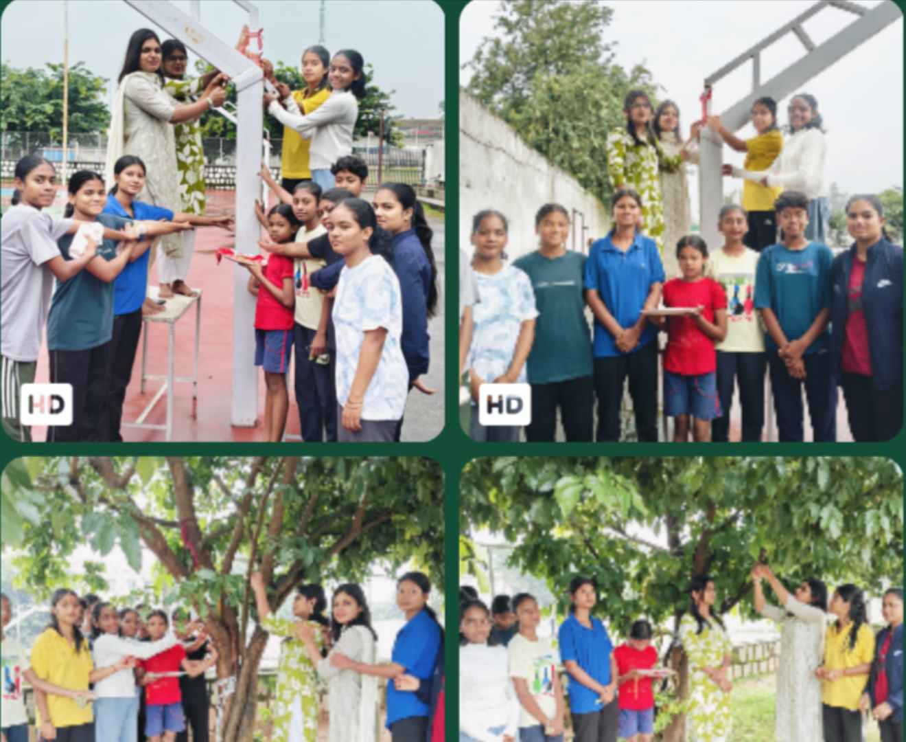 भाईचारे का बंधन, खेल भावना के संगसरगुजा के खिलाड़ियों ने अनोखे अंदाज़ में मनाया राखी पर्व बास्केटबॉल पोल पर राखी बांधकर दिया एकता और सुरक्षा का संदेश